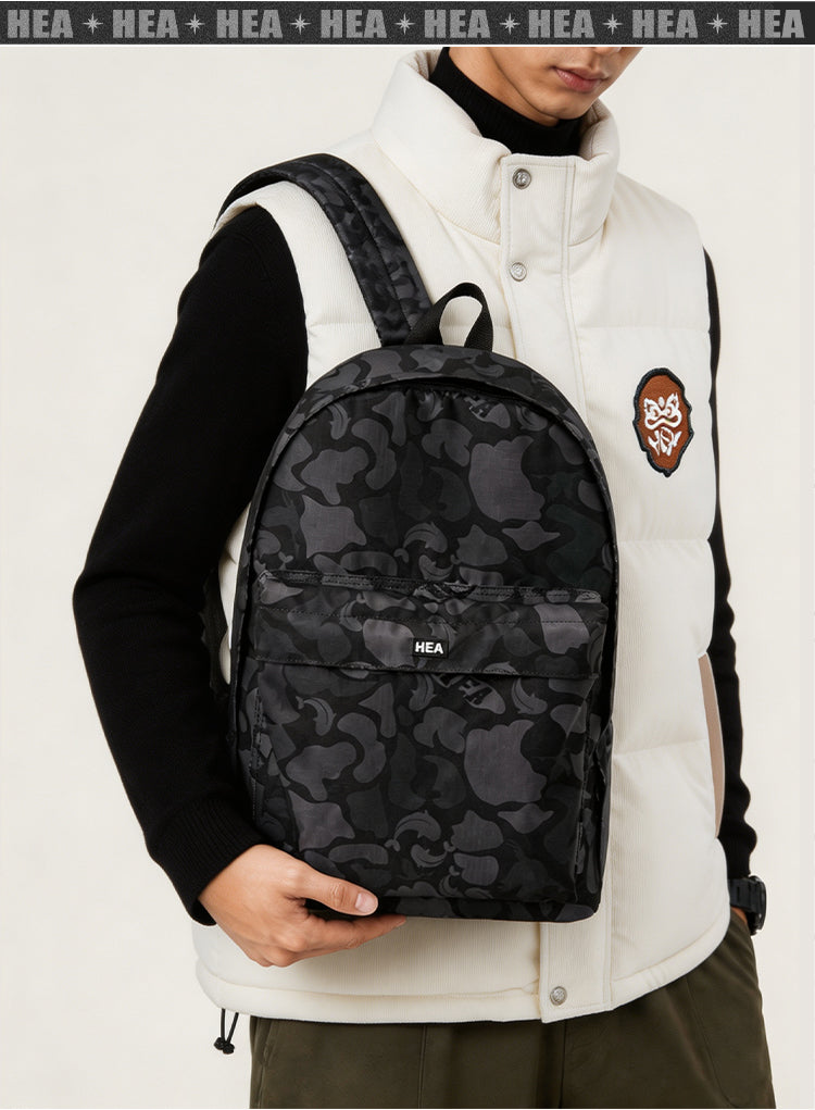 HEA Tonal Camo Print Backpack – Streetwear Daypack
