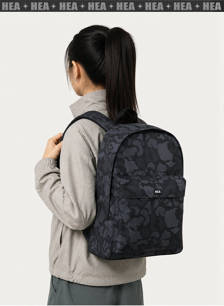 HEA Tonal Camo Print Backpack – Streetwear Daypack