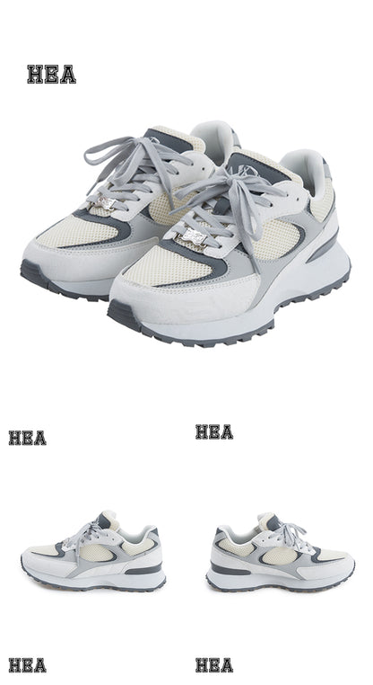HEA Unisex Retro Colorblock Sneakers, Casual Streetwear Running Shoes