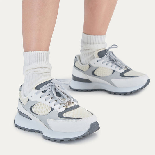 HEA Unisex Retro Colorblock Sneakers, Casual Streetwear Running Shoes