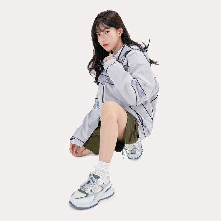 HEA Unisex Retro Colorblock Sneakers, Casual Streetwear Running Shoes