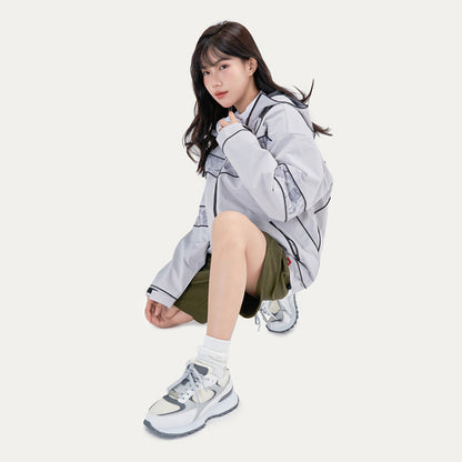 HEA Unisex Retro Colorblock Sneakers, Casual Streetwear Running Shoes