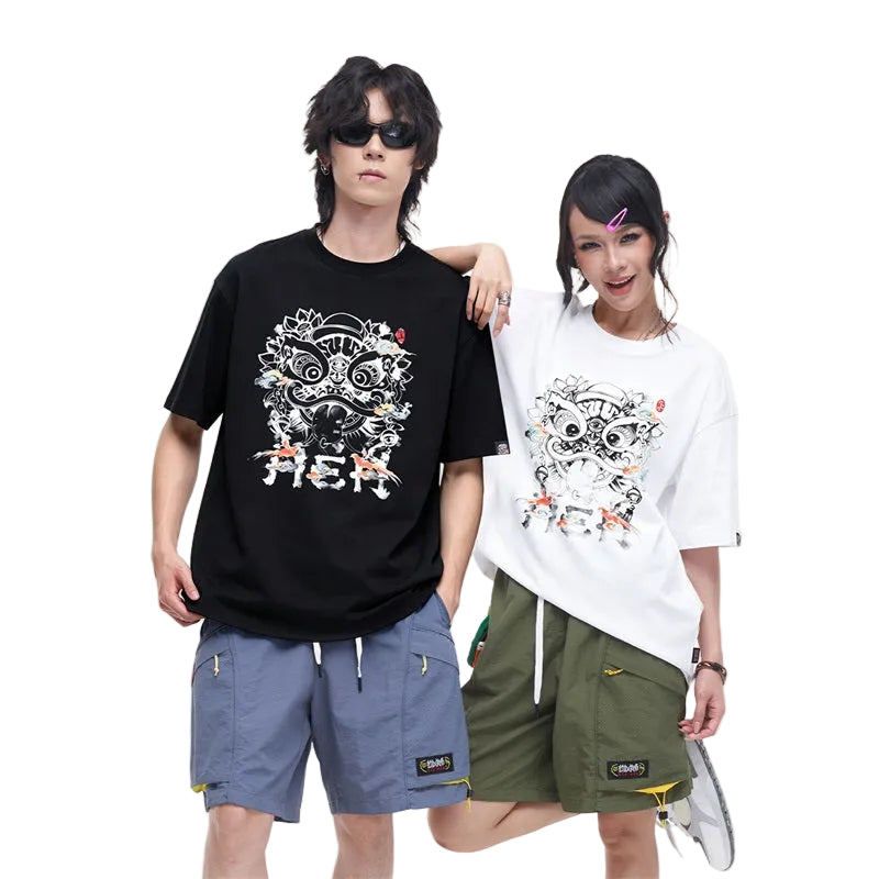 HEA Ink Wash Style Lion Head Tee