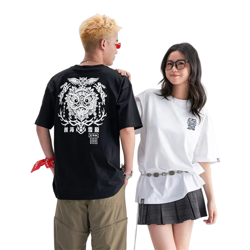 HEA Back Graphic Lion Head Tee