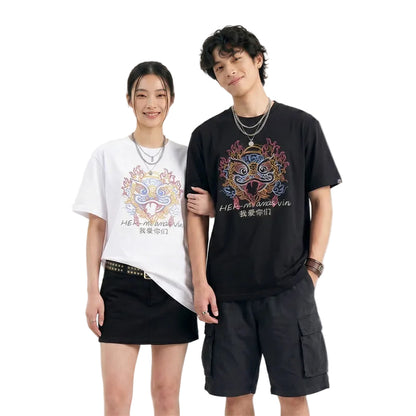 HEA Colorful Lion Head Graphic Tee