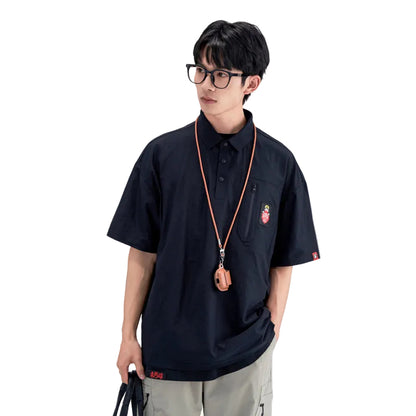 HEA Pocket Patch Heavyweight Oversized Polo Shirt