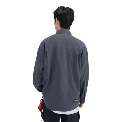 HEA Utility Pocket Oversized Long Sleeve Shirt