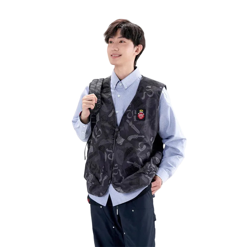 HEA All-Over Print Zip-Up Vest