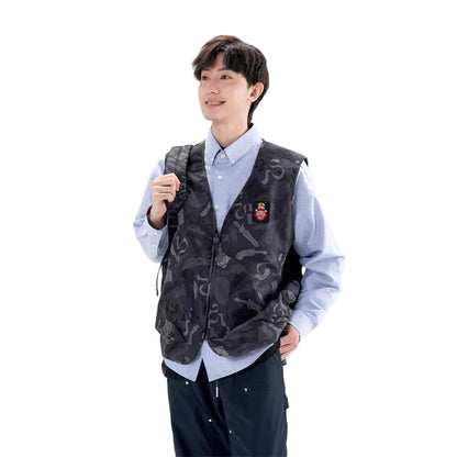 HEA All-Over Print Zip-Up Vest