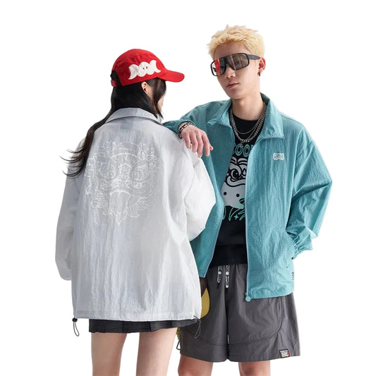 HEA Lion Head Embroidered Sun Protection Jacket