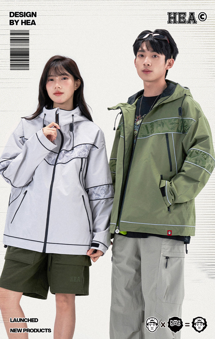 Long sleeved windbreaker