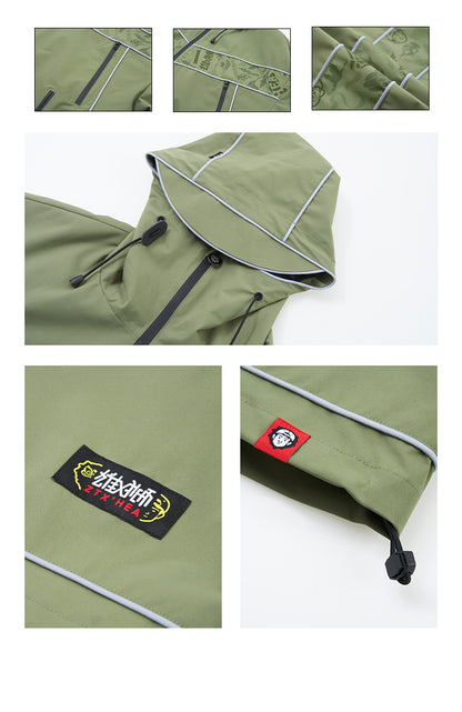 Long sleeved windbreaker