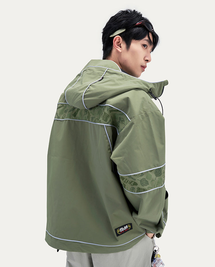 Long sleeved windbreaker