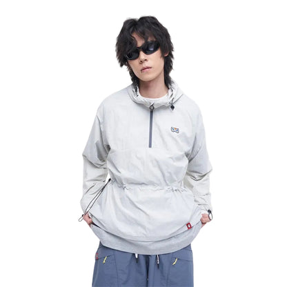 HEA Cartoon Graphic Half-Zip Hooded Anorak