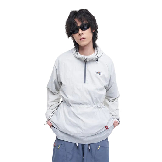 HEA Cartoon Graphic Half-Zip Hooded Anorak