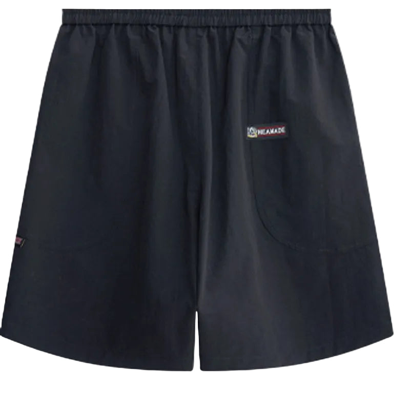 HEA Unisex Solid Color Casual Shorts, Elastic Waist Quick-Dry Streetwear Shorts