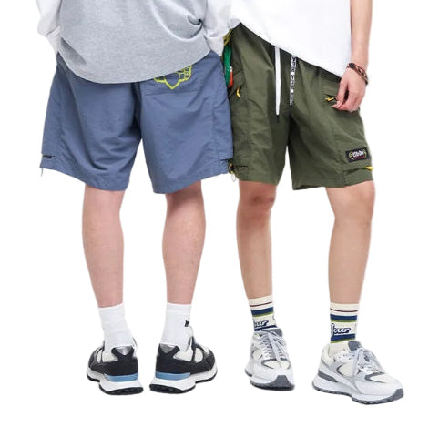 HEA Lion Head Embroidered Casual Shorts