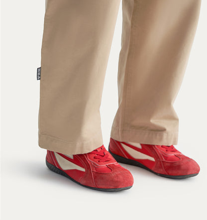 Embroidered Logo Woven Utility Casual Pants