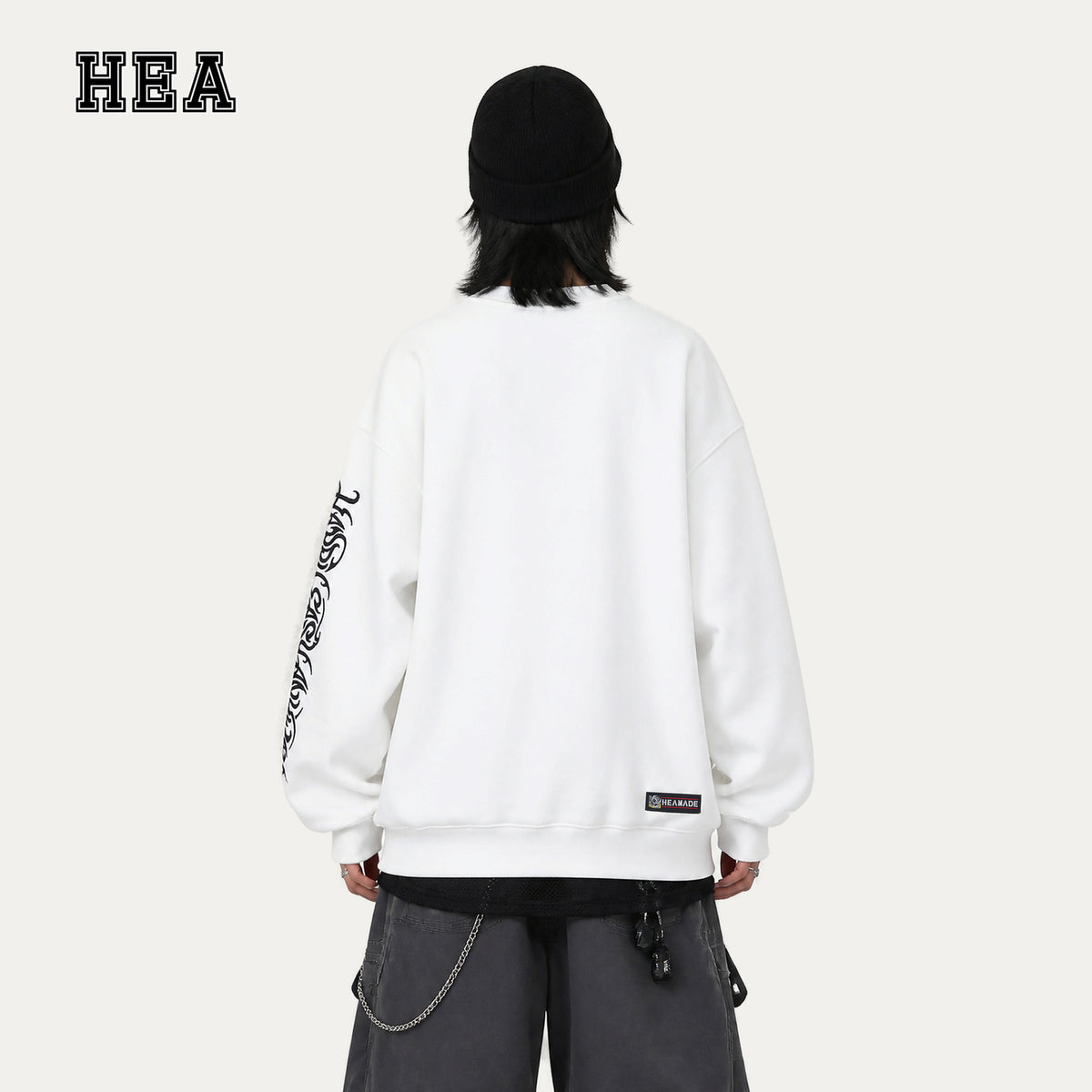 HEA Graphic Fleece Crewneck Sweatshirt – Streetwear Pullover