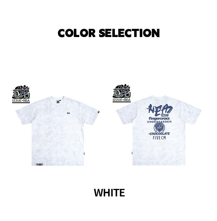 Distressed Gothic Back Print Heavyweight Oversized Streetwear Tee