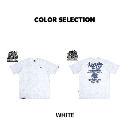 Distressed Gothic Back Print Heavyweight Oversized Streetwear Tee