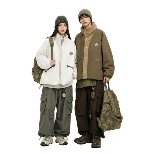 HEA Stand Collar Padded Jacket – Casual Streetwear Outerwear