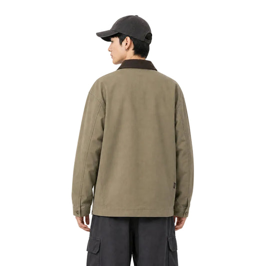 HEA Contrast-Collar Zip Jacket