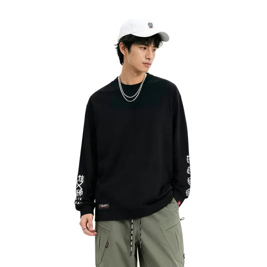 HEA Unisex Graphic Long Sleeve T-Shirt – Casual Streetwear Crew Neck Tee